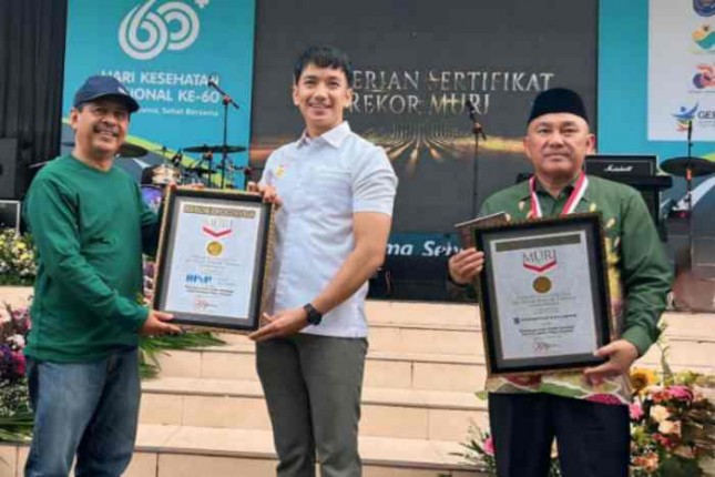 Dapat Rekor MURI Di Hari Kesehatan Nasional 2024